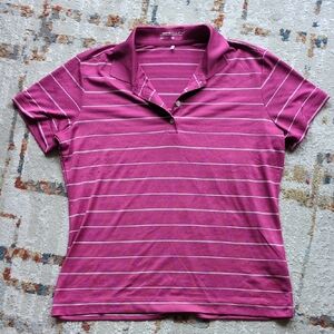 Nike Pink Fitted Polo T-Shirt